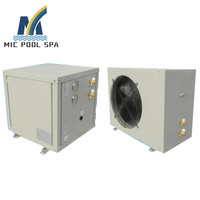 Pompe à chaleur flottante, économie d'énergie, système de ventilation, chauffage de l'air vers onduleur, équipement de piscine