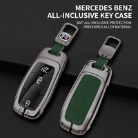 Pour Mercedes Benz couverture à distance en cuir en alliage de Zinc nouvelles innovations bon prix étui à clés de voiture en alliage