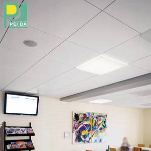 Techo de fibra Mineral sólida de estilo lujoso 600X600 Azulejos de techo de fibra Mineral acústica - Product Image 2