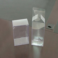 Boîte cadeau cubique en PVC écologique expédition rapide récipient en plastique polyvalent pour gâteau crème pour les yeux poudre libre matériaux recyclés