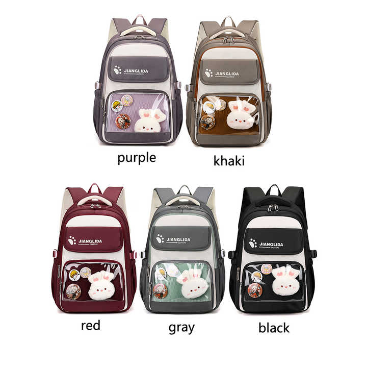 Cute Cartoon Cat Backpack For Kids - Princess School Bag With Laptop Sleeve, Medium Size