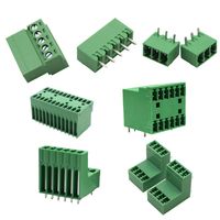Conector de Bloque de Terminales PCB Enchufable AOSI 15EDG 3.81mm Verde con Tornillo y Varias Opciones de Conectores de Pines