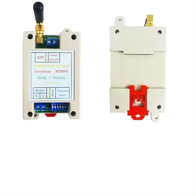RT5BF0 DC 12V 24V Din Rail DIP Switch RS485 Wireless Transceiver 20DBM -121dBm UART Transmitter and Receiver Modbus RTU Module