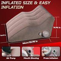 Coussin sexuel pour couples, jouet sexuel gonflable, coussin de positionnement pour hommes et femmes, coussin floqué velouté, mobilier sexuel portable