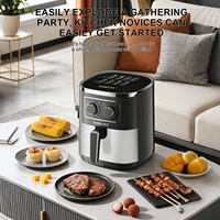 Friteuse à Air multifonction numérique, appareil ménager ménager à faible graisse, vente directe d'usine, pour la friture, économique