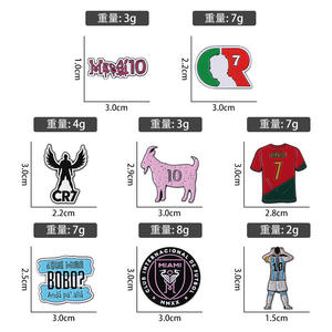 スミングピン漫画サッカーエナメルピンかわいいサッカーキャラクターブローチラペルバッジ服バックパックジュエリーギフト - Product Image 6