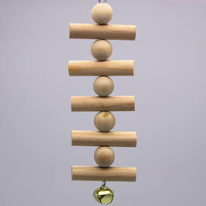 ของเล่นสร้างความสมดุลของนกทำจากไม้สีสันสดใสของเล่นสำหรับนกแก้วแบบโต้ตอบขนาดเล็ก - Product Image 1