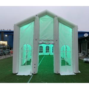 خيمة مخصصة قابلة للنفخ للحدث في الهواء الطلق خيمة زفاف بيضاء قابلة للنفخ خيمة منزل كبيرة للحفلات ضوء Led خيمة ملهى ليلي - Product Image 3