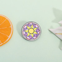 Vente en gros de pin's de revers en émail personnalisés en verre teinté motif soleil et pin's de revers en émail motif soleil Corona, prix usine, en gros, pour sacs, vêtements et badges