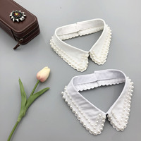 Col Amovible Brodé Large avec Perles pour Homme et Femme – Style Décontracté et Tendance pour l'Été