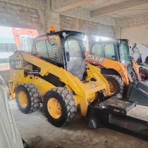 Cargador usado de alta calidad Caterpillar CAT 246D Mini cargador de dirección deslizante CAT 246C 246D 4.6ton cargador para granja - Product Image 1