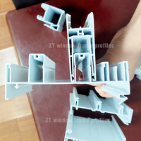 Profils de cadres de portes et fenêtres en PVC/UPVC écologiques personnalisés, design moderne, marque ZT Plastic, garantie 5 ans, usine de transformation