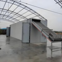 Drooginstallatie met roestvrijstalen gaasband, meerlaags transportband voor fruit- en groenteverwerkingslijnen