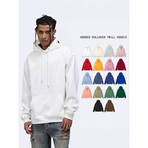 เสื้อฮู้ดสวมหัวแบบไม่มีเชือกรูดสำหรับผู้<span class=keywords><strong>ชาย</strong></span>ผ้าฝ้ายเทอร์รี่มีฮู้ดโอเวอร์ไซส์พิมพ์โลโก้ได้ตามต้องการ - Product Image 2