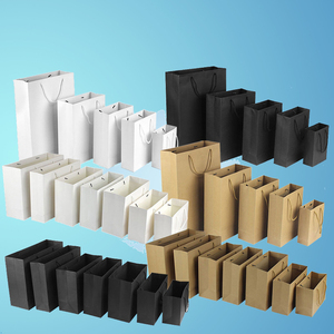 Túi Giấy Màu Nâu Thủ Công Đóng Gói Bằng Vải Tùy Chỉnh Túi Mua Sắm Cấp Thực Phẩm - Product Image 3