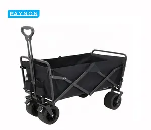 Eaynon Small Portable Folding Wagon Off-Road Camping Cart Trailer For Camping And Outdoor Activities