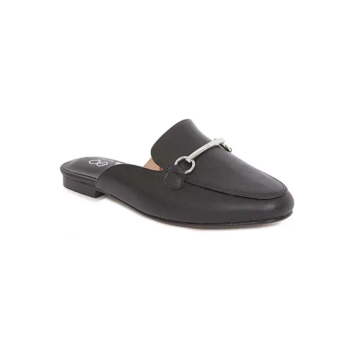 High Trend Black Light Sole Cheap Casual Wholesale Fashion Female Flat Cloe Classic Oval Tip Mule Shoes