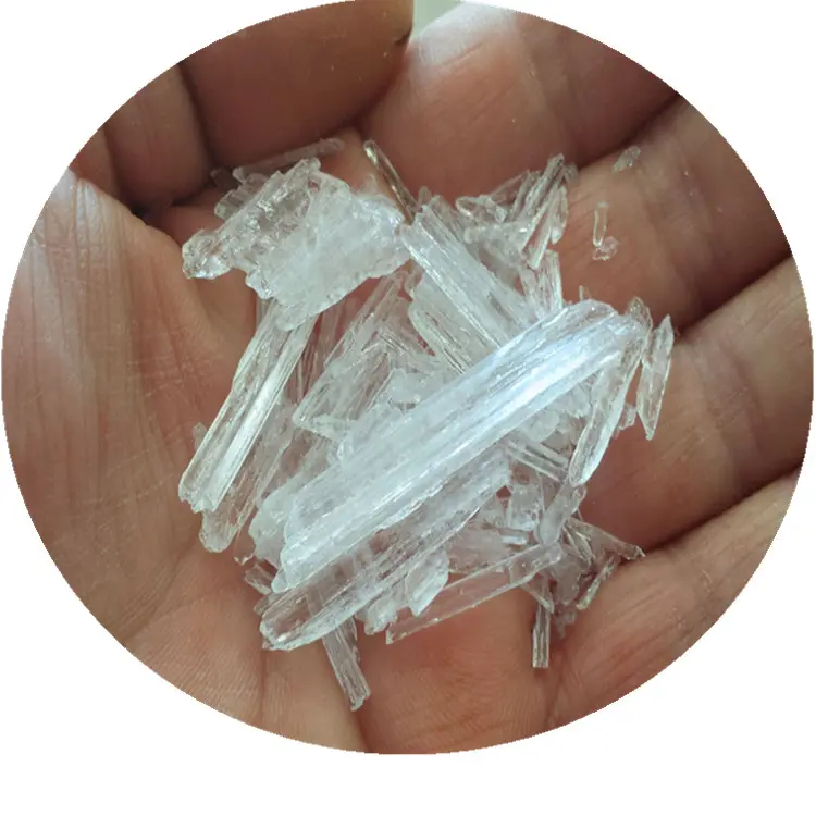Menthol de cristal 2216 puro natural, de alta pureza 100%-51-5 cristal natural de eucalipto para pasta de dente