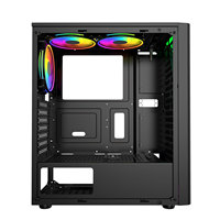 Penjualan Laris Casing PC Game ATX Mid Tower Casing PC Warna Pink dan Putih Kipas Pendingin RGB Casing PC