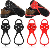 Poignée forte 5 goujons anti-dérapant neige glace escalade chaussures pointes glace poignées crampons crampons hiver escalade anti-dérapant chaussures poignée