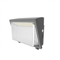 Lampe murale extérieure LED carrée en aluminium 40W-120W avec photocellule, du crépuscule à l'aube, moderne, étanche IP65, garantie 5 ans, stock USA