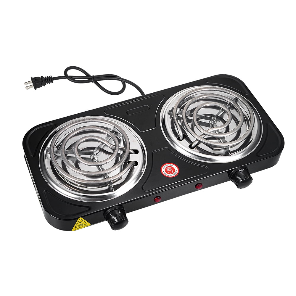 Plaque chauffante 2000W 110V 240V Portable chauffage cuisinière électrique Camping Double brûleur cuisinière