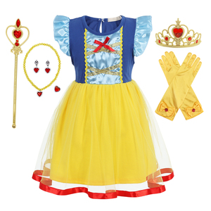 Carnevale Halloween Ariel Little Girls Princess Dress Costume da sirena compleanno Cosplay Party Dress up Christmas Outfit - Product Image 5