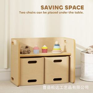 Solid wood children's <b>desk</b> and chair set, simple home use, <b>study</b> <b>desk</b>, children's writing <b>desk</b> and chair set - Product Image 2