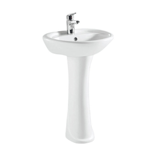 อ่างล้างหน้าเซรามิกพร้อมแท่นสำหรับห้องน้ำและห้องครัว - Product Image 5