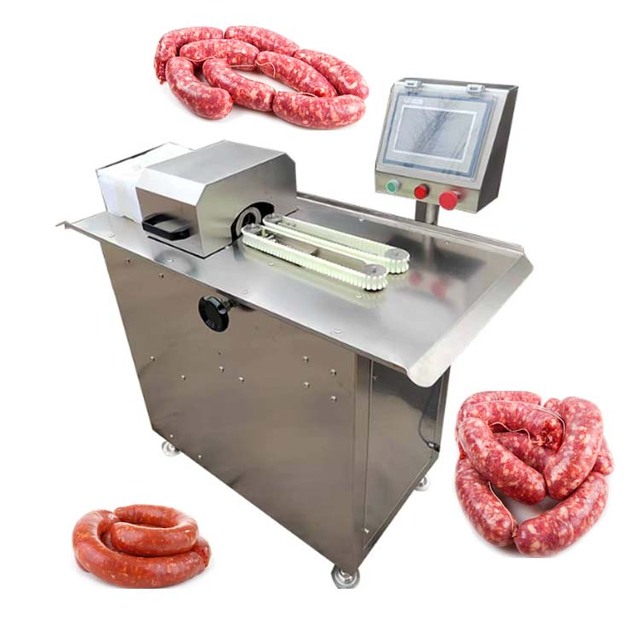 Automatic Wire Binding and Knot Meat Product Sausage Tying Making Machine