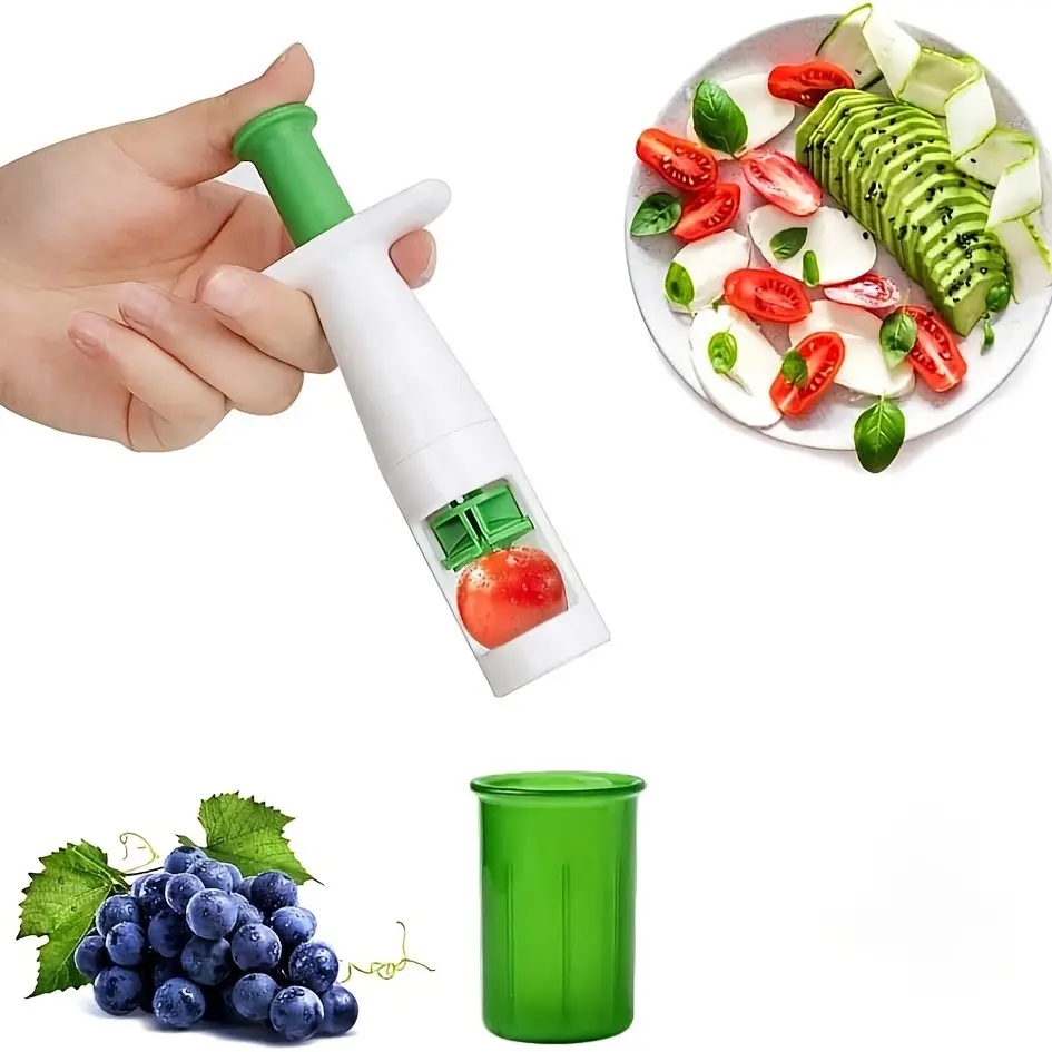 Multifunctionele Keukenaccessoires Tomatenkers Druivensnijder Creatieve Fruitsnijder Druivensnijder Mini Groentefruitsnijder