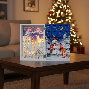 24 Days Family Countdown Surprise <strong>Gifts</strong> <strong>Christmas</strong> LED Wooden Advent Calendar Book 2026 Trending Luxury Home Decoration Supplies - Product Image 6