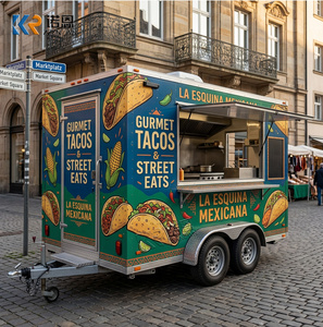 Remorque de cuisine mobile en acier inoxydable de qualité supérieure pour la restauration rapide et les vendeurs de snacks, idéale pour l'extérieur - Product Image 4
