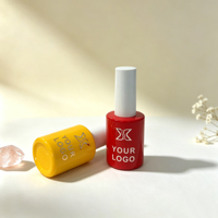 Étiquettes autocollantes personnalisées avec impression de logo pour flacon de vernis à ongles en verre vide de 16,5 ml, cylindre OEM ODM
