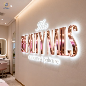 Letrero Comercial LED 3D Personalizado, Logotipo de Acero Inoxidable con Retroiluminación, Iluminación Publicitaria para Tiendas y Negocios - Product Image 6