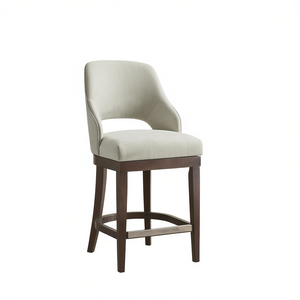 Tabouret de comptoir pivotant pour salle à manger, design moderne en tissu, style contemporain, usage domestique - Product Image 1