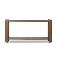 Table console de rangement minimaliste personnalisable en bois massif de luxe, fabriquée à la main, pour salon moderne, utilisation en intérieur