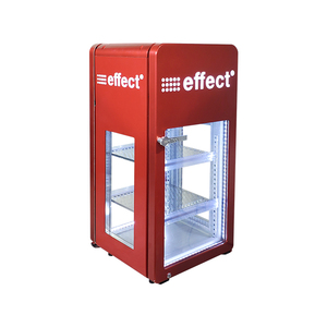 Réfrigérateur de présentation de boissons Meisda SC68GS personnalisé, commercial, 68L, avec porte vitrée sur quatre côtés, refroidissement direct, certifié CE - Product Image 3