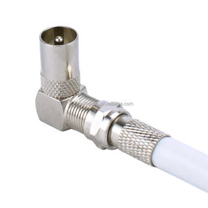Connecteur d'<span class=keywords><strong>antenne</strong></span> F-Type femelle à <span class=keywords><strong>TV</strong></span> mâle 90 degrés à Angle droit PAL <span class=keywords><strong>TV</strong></span> IEC RF <span class=keywords><strong>adaptateur</strong></span> coaxial d'<span class=keywords><strong>antenne</strong></span> en alliage de zinc nickelé - Product Image 6