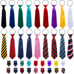Venta al por mayor OEM <span class=keywords><strong>Corbatas</strong></span> para niños Bebés Niños pequeños <span class=keywords><strong>Corbatas</strong></span> preatadas Correa elástica para el cuello Corbata para disfraz de uniforme escolar - Product Image 2