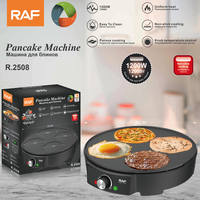 Poêle à crêpes RAF en promotion, appareil électrique pour crêpes et pancakes pour le petit-déjeuner
