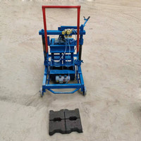 Machine manuelle de fabrication de brique, jeu de blocs de terre comprimé, pour verrouillage de ciment, w