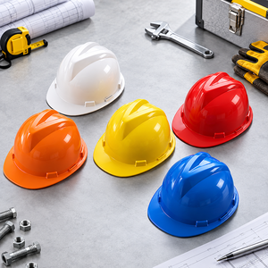Casque de sécurité à visière intégrale en HDPE personnalisé DEKE, homologué ANSI et CE, équipement de sécurité pour le travail - Product Image 1