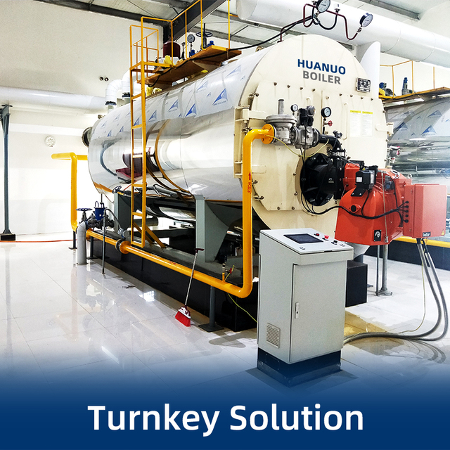 WNS Series 0.5-20T Industrial Steam Boiler, Fully Automatic Gas/Oil Fired Packaged System, Energy Efficient & CE Certified