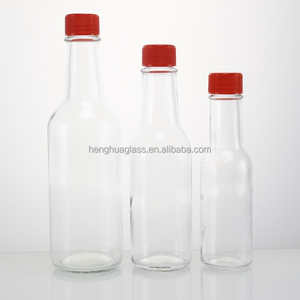 Hot Bán Tùy Chỉnh 90Ml 150Ml 250Ml Vòng Rõ Ràng Nước Sốt Nóng Tương Ớt Chai Thủy Tinh 3Oz 5Oz 8Oz Nước Sốt Cà Chua Woozy Chai - Product Image 1