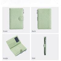 Portefeuille en cuir souple PU RFID ultra-fin multifonctionnel pour passeport et documents, nouveau modèle pour femme, porte-billets, couleur unie