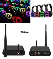 Transmisor de Discoteca Silenciosa de 3 Canales con Función Bluetooth, Puertos RCA, Compatible con TV Box, DVD y Equipos de Sonido