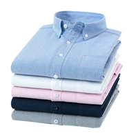 Großhandel Custom Cotton Casual Shirt Stehkragen Langarm Herren hemden Formelle Büro hemden für Herren