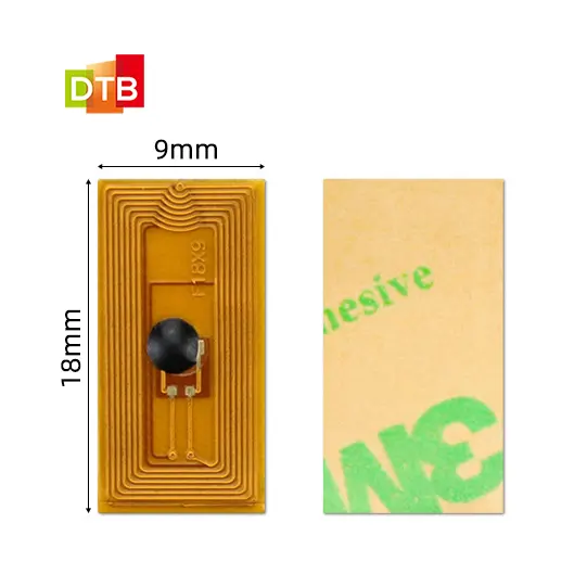 Kleine Mini Smart Rfid Sticker / Label / Tag Fpc Materiaal 13.56Mhz Hoogfrequente Chip