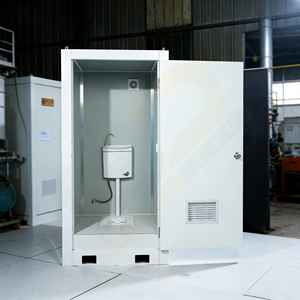 현대적인 디자인의 다기능 야외용 철제 이동식 화장실 친환경 색상 공원 및 커뮤니티 및 학교용 샤워실 - Product Image 2